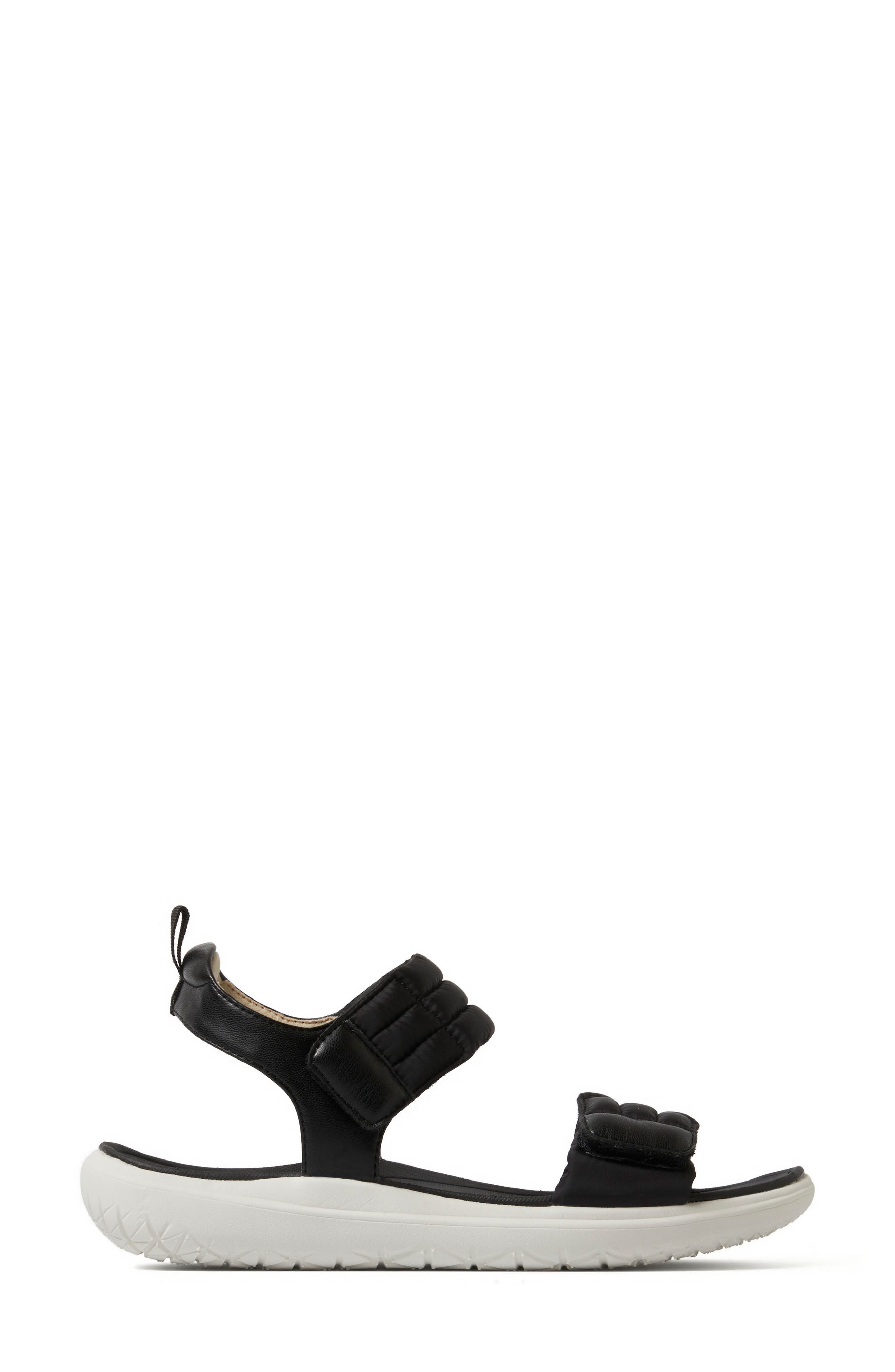 Thea Quarter Strap Sandal, Alternate, color, BLACK