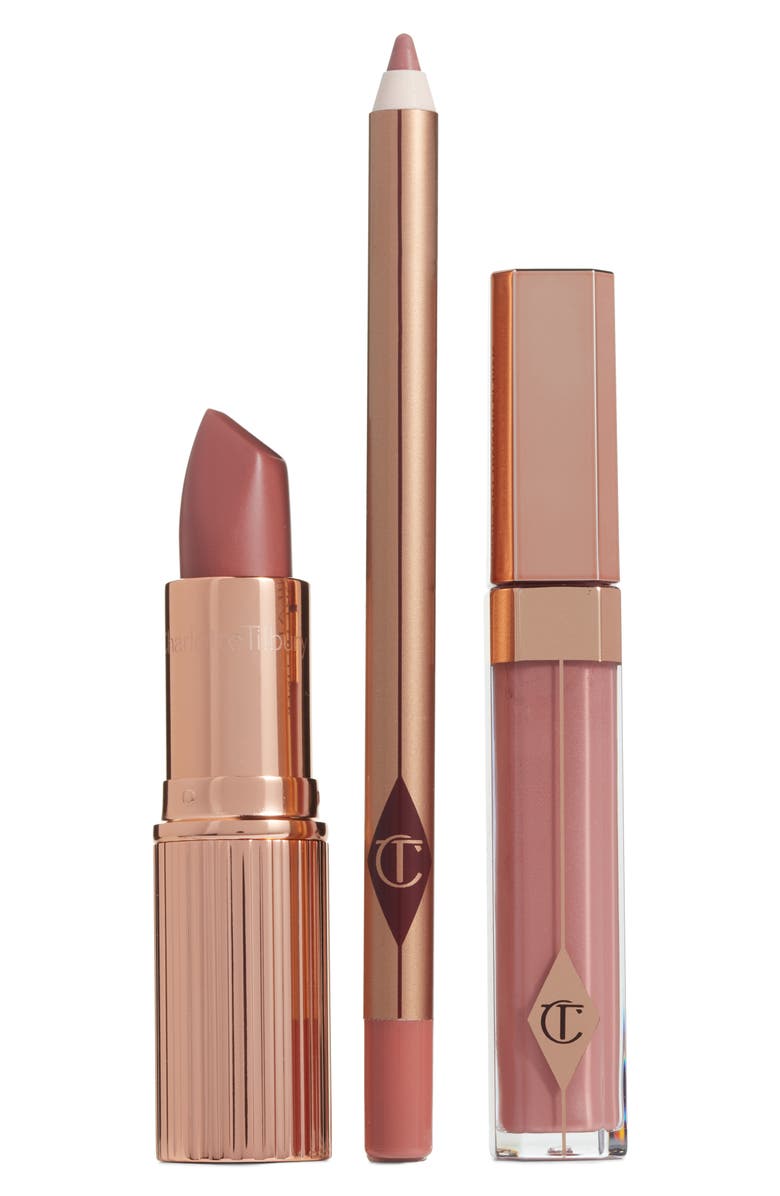 Charlotte Tilbury The Pillow Talk Full Size Lip Kit, Main, color,