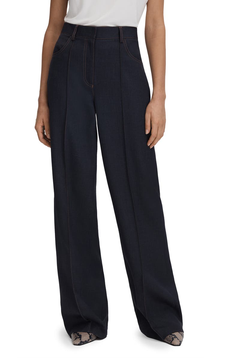 Reiss Raven High Waist Straight Leg Jeans, Main, color,