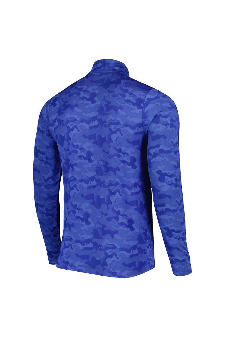 Men's Antigua Royal Los Angeles Rams Brigade Quarter-Zip Sweatshirt, Alternate, color, Royal