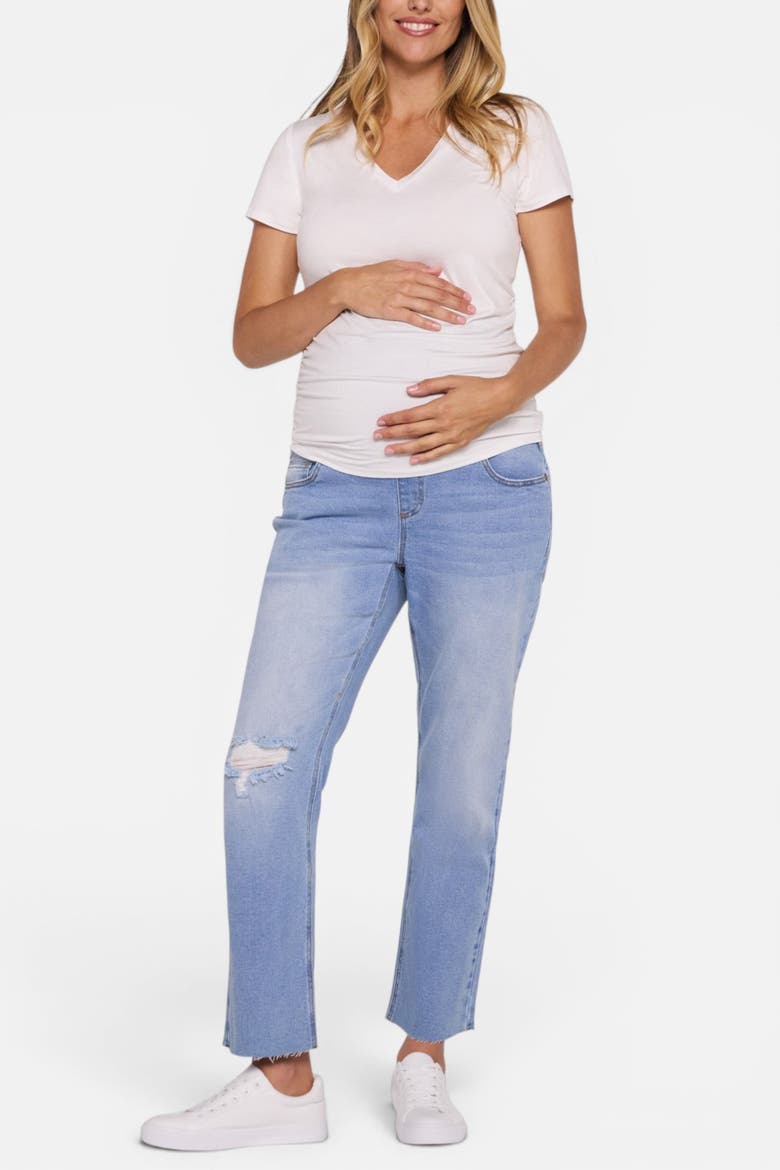 Secret Fit Over the Belly Slim Straight Leg Jeans, Alternate, color, Pike Wash