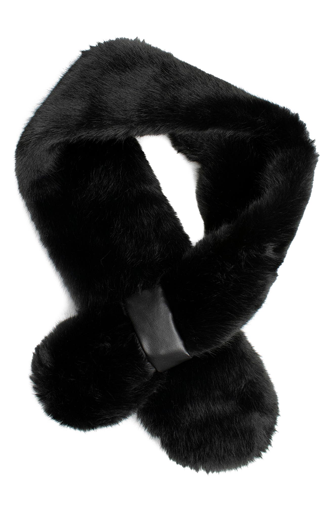 Faux Fur Collar Scarf