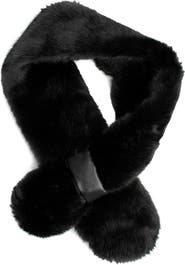 MARCUS ADLER Faux Fur Collar Scarf