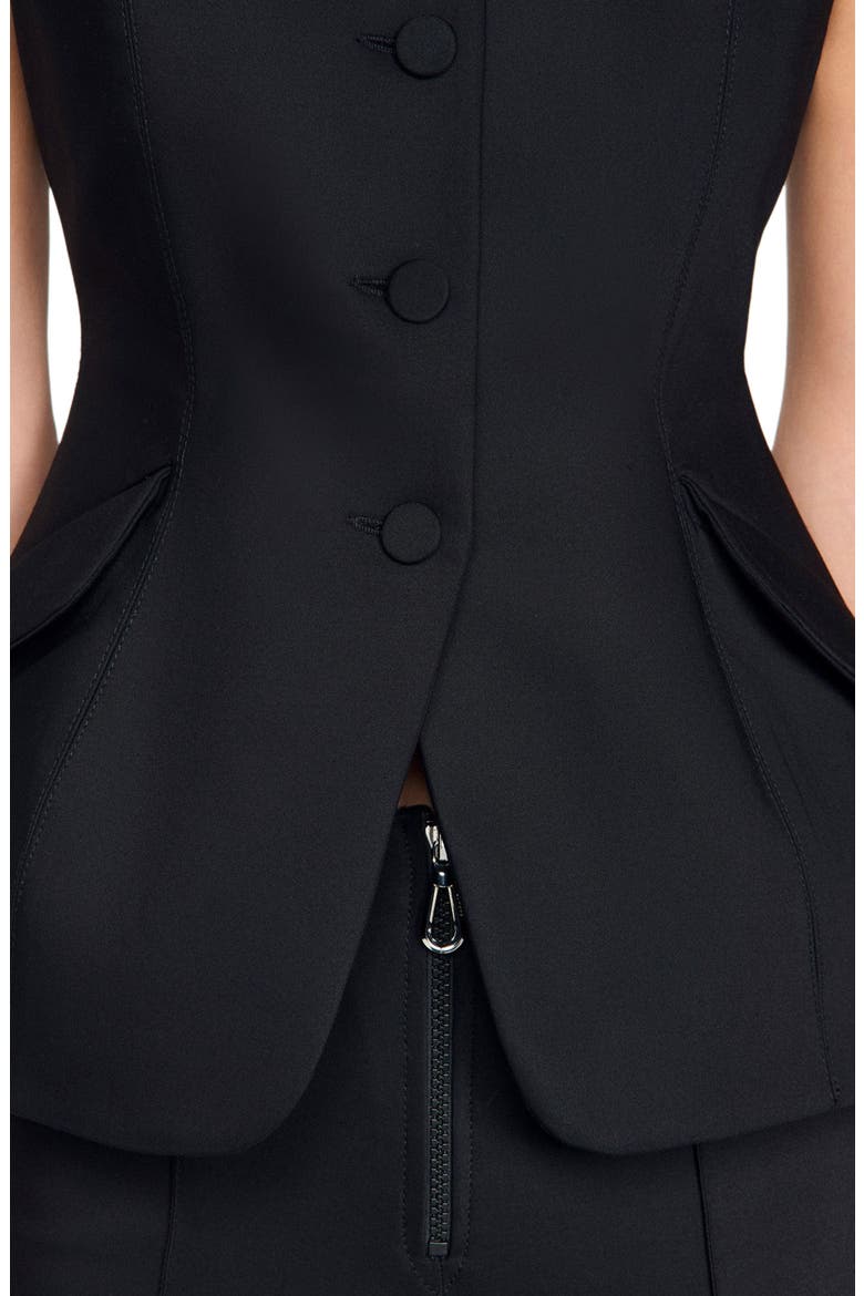 Peplum jacket, Alternate, color, Black