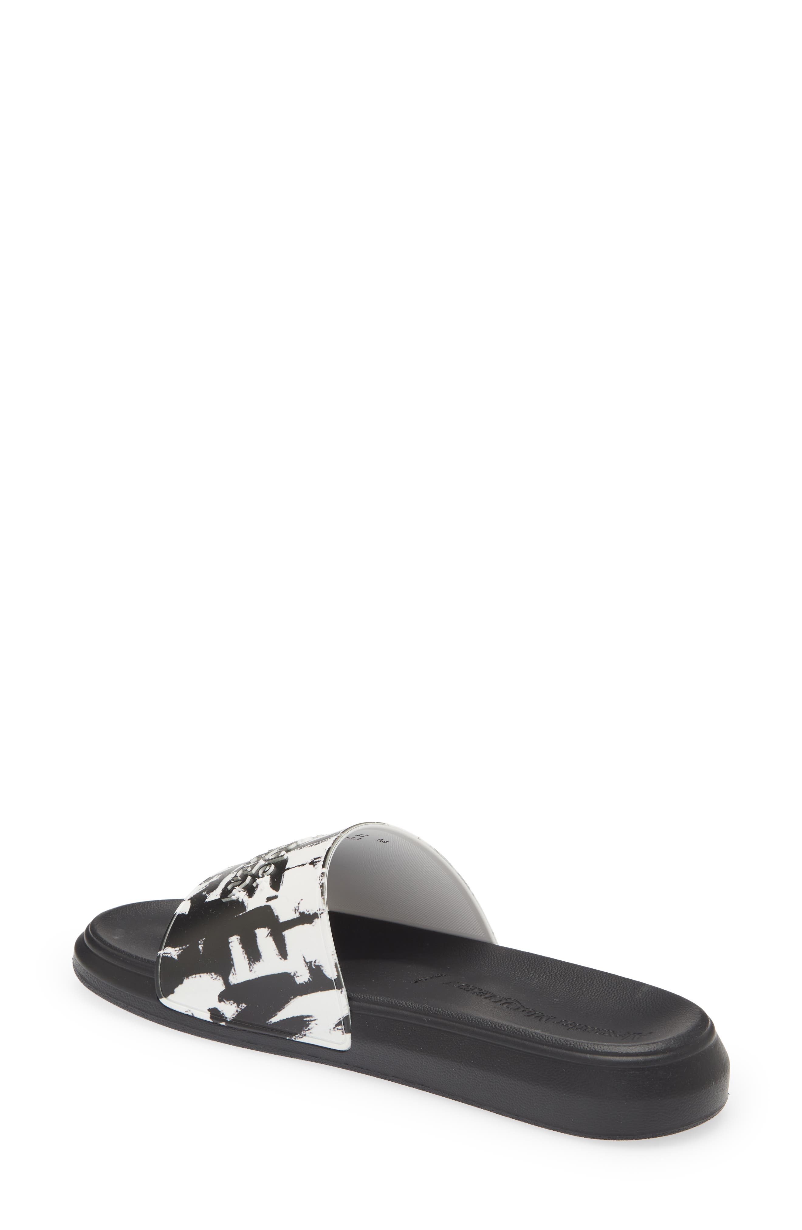 McQueen Graffiti Pool Slide Sandal, Alternate, color, 