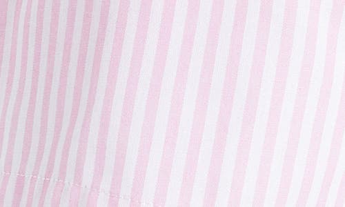 Blanknyc Stripe Cotton Blend Shorts In Anchor Down
