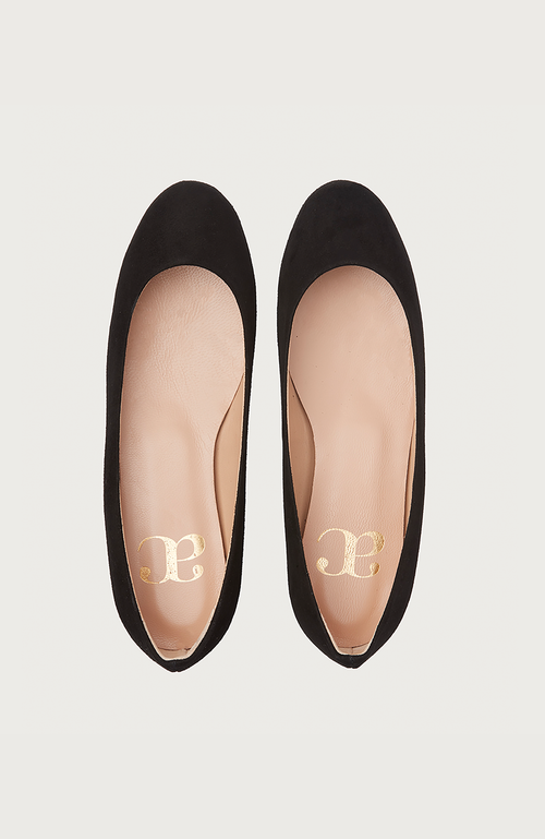 Andrea Carrano Baby Ballet Flat In Black