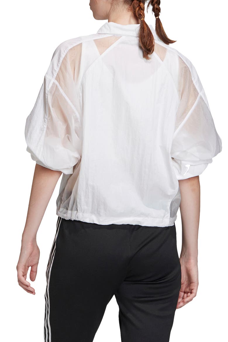 Half Zip Jacket, Alternate, color, WHITE