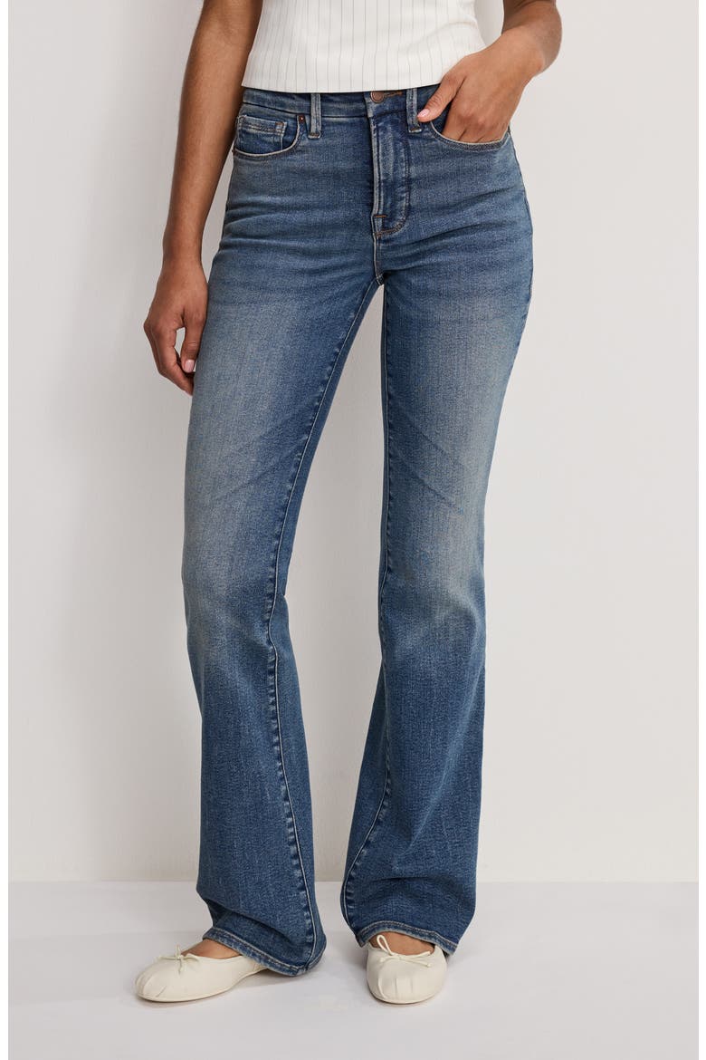 Good Classic High Waist Bootcut Jeans, Alternate, color, INDIGO1128