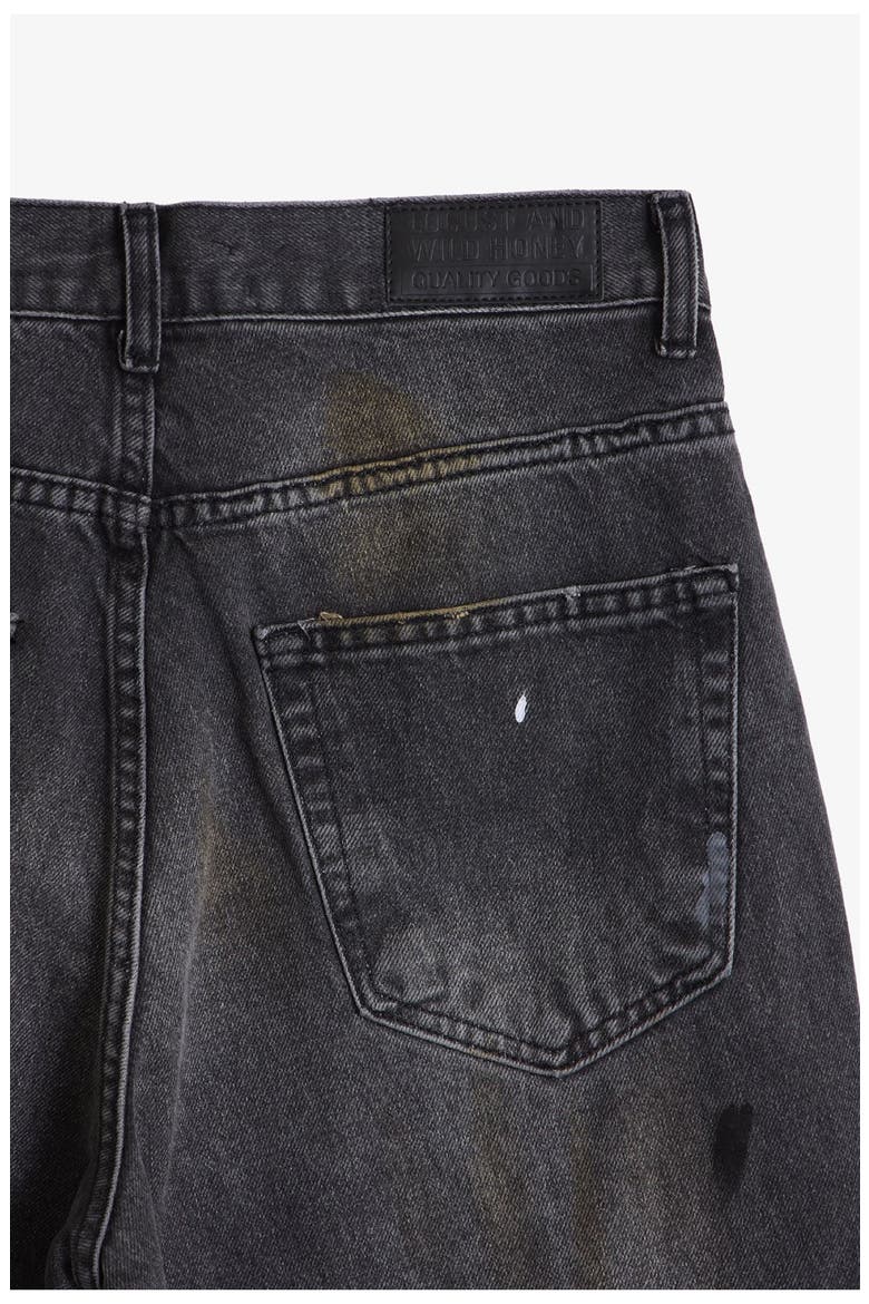 G04 Painted Straight Leg Jeans, Alternate, color, WASHED BLACK