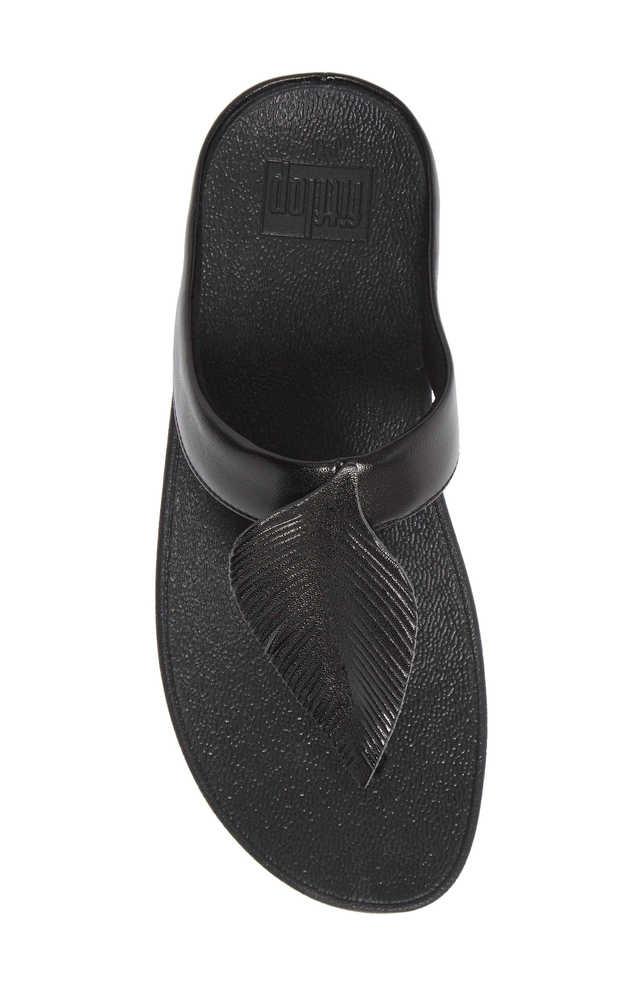 FitFlop Fino Feather Flip Flop, Alternate, color, 