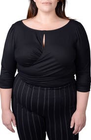 MAYES NYC Tamara Keyhole Wrap Top