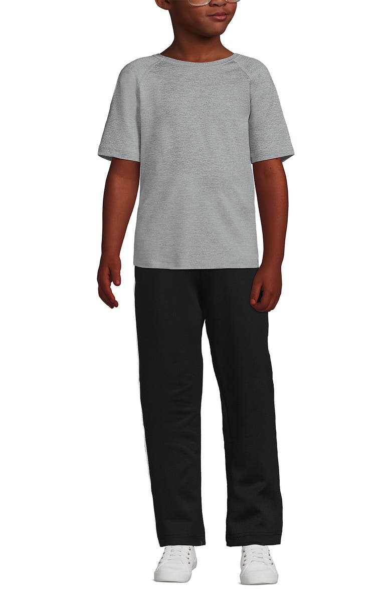 Lands' End School Uniform Kids Short Sleeve Active Tee, Main, color, Gray Heather