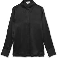 Reiss Ameira Silk Button-Up Shirt