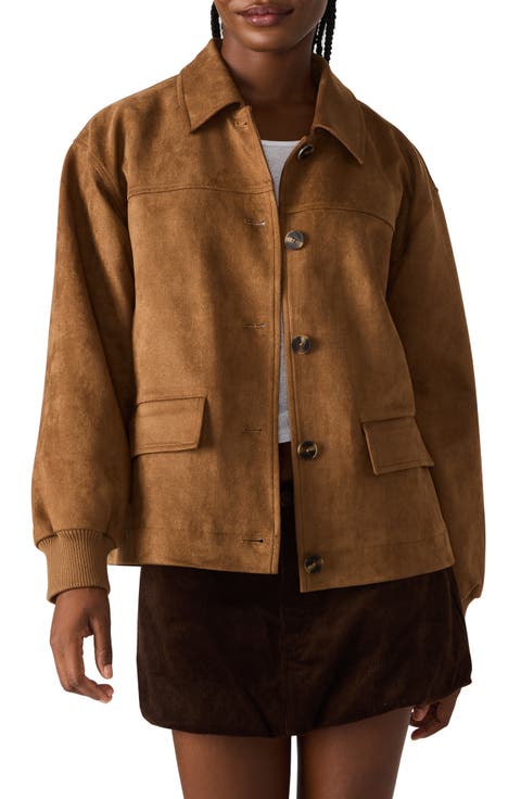 Faux Suede Jacket