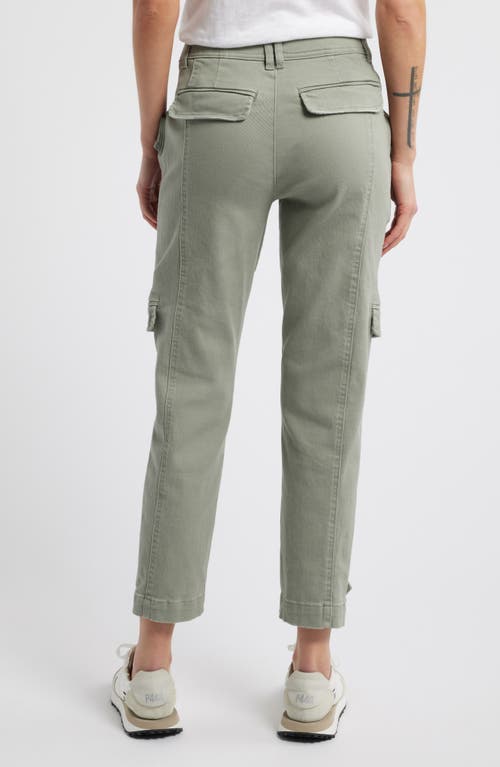 Wit & Wisdom 'ab'solution High Waist Ankle Tapered Twill Cargo Pants In Deep Seagrass