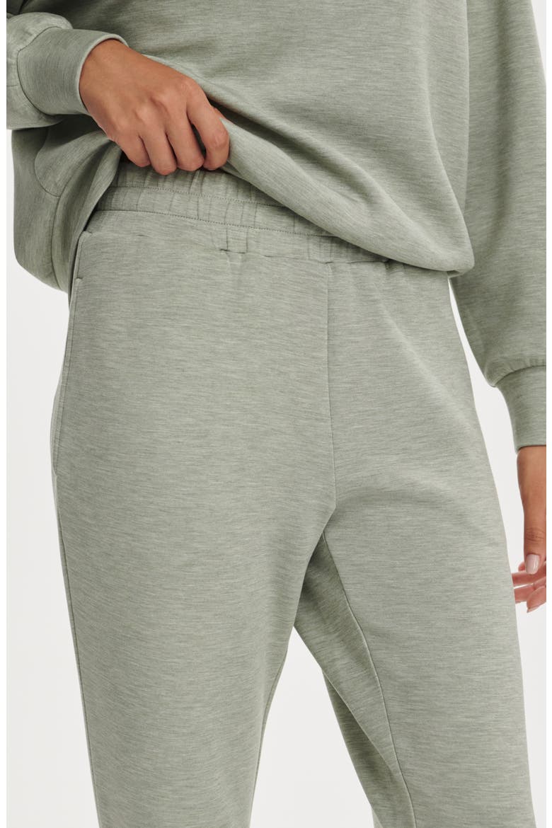 Brushed Rib Slim Cuff 25-Inch Pants, Alternate, color, SHADOW MARL