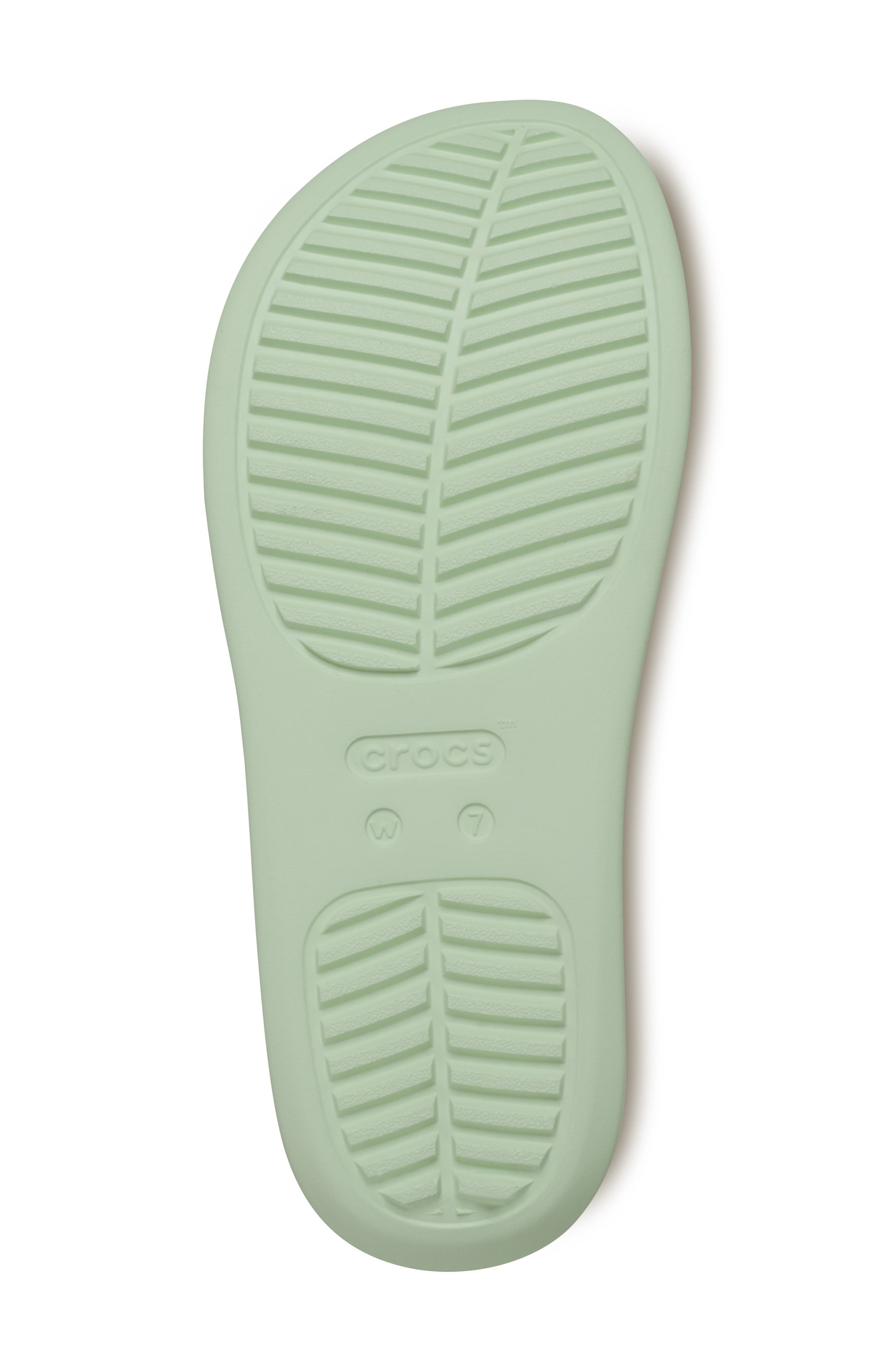 CROCS Getaway Toe Loop Waterproof Platform Sandal, Alternate, color, Jade Tint