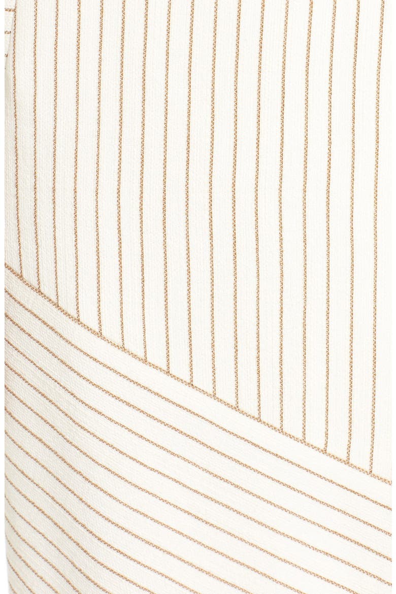 Stripe Pencil Skirt, Alternate, color, RUST GINGER- BROWN STRIPE