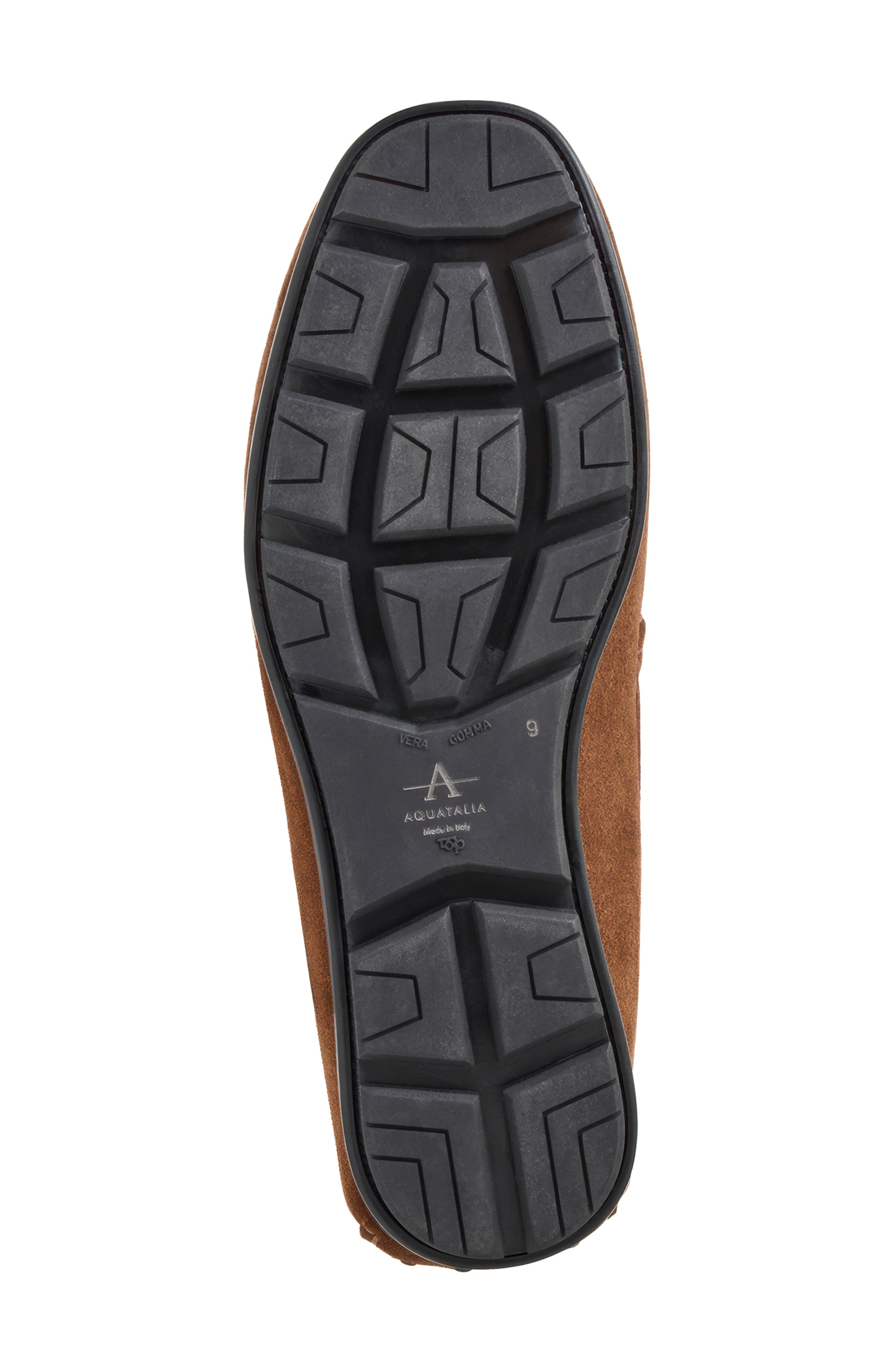 Enzo Water Resistant Driving Loafer, Alternate, color, BROWN SUEDE