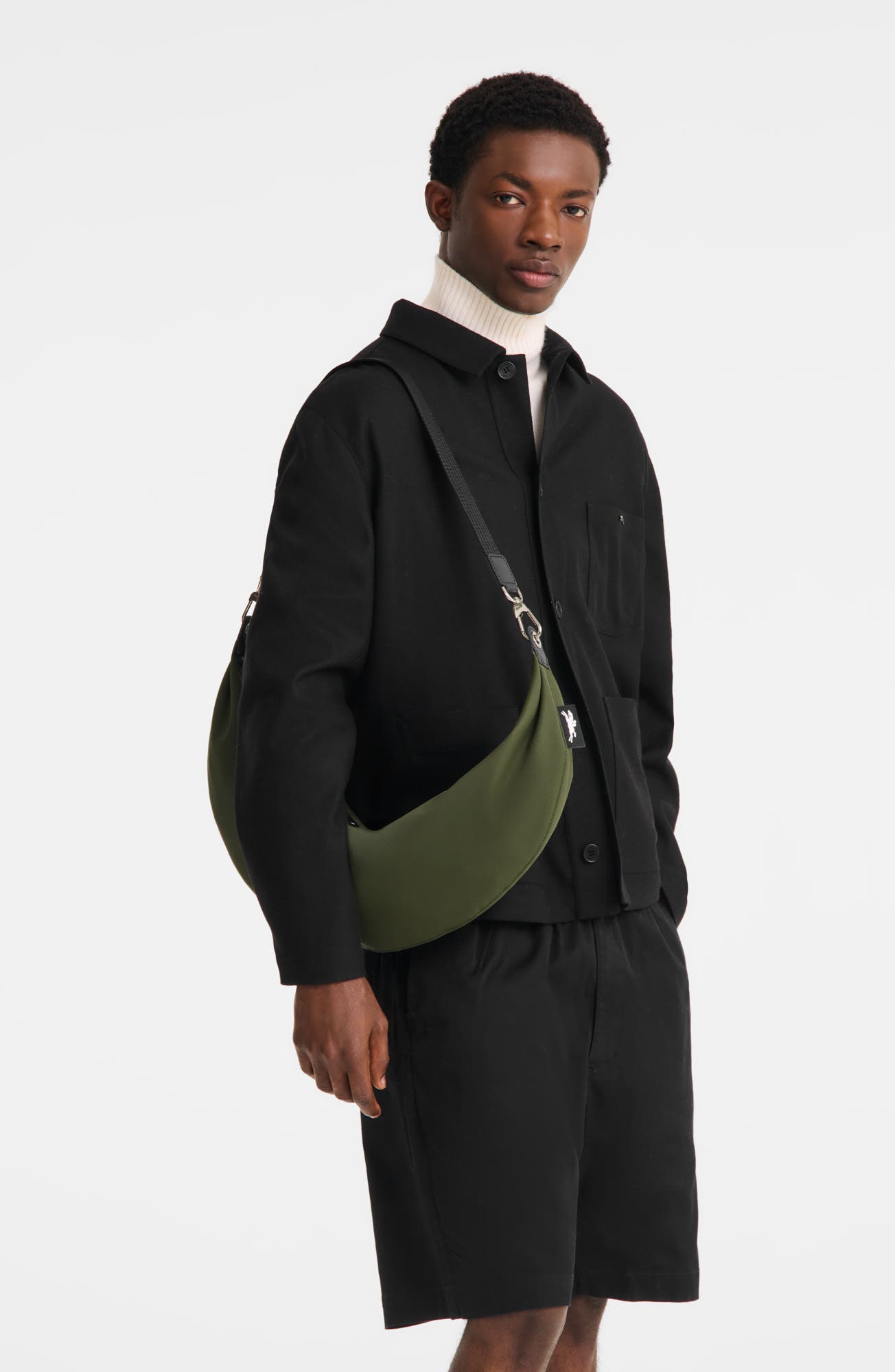 Longchamp Large Le Pliage Energy Crossbody Bag, Alternate, color, Khaki