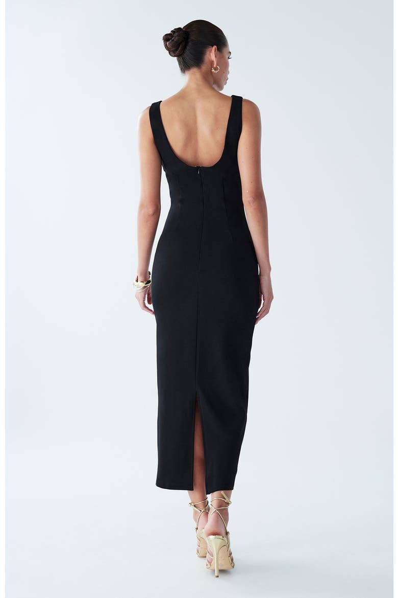 Shian Midi Dress, Alternate, color, Black