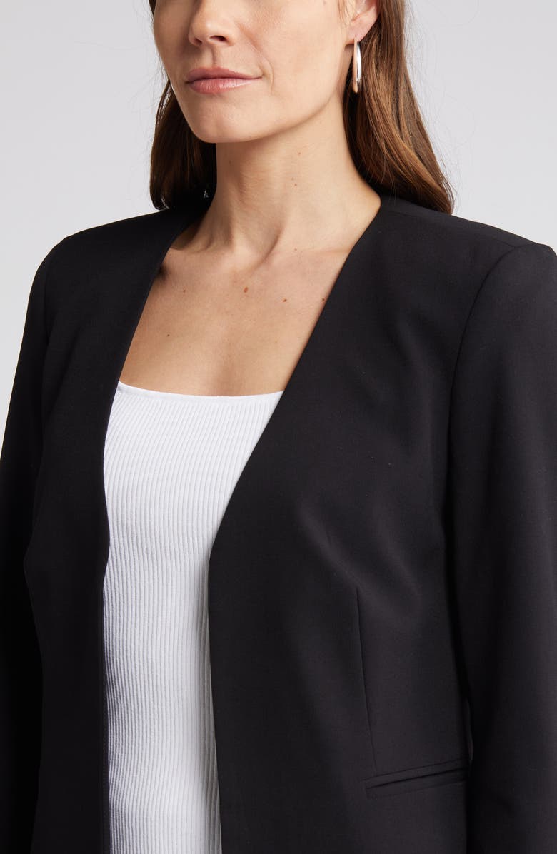 Halogen<sup>®</sup> V-Neck Open Front Jacket, Alternate, color,