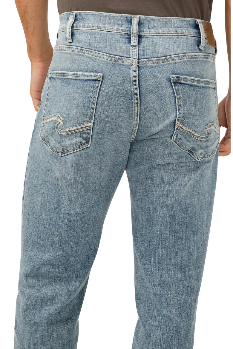 Eddie Athletic Fit Tapered Jeans, Alternate, color, INDIGO