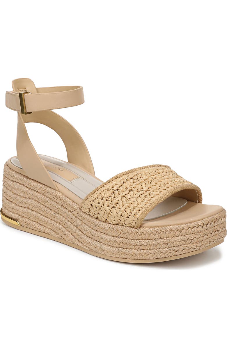 Franco Sarto Tiffany Platform Wedge Sandal, Main, color, Natural