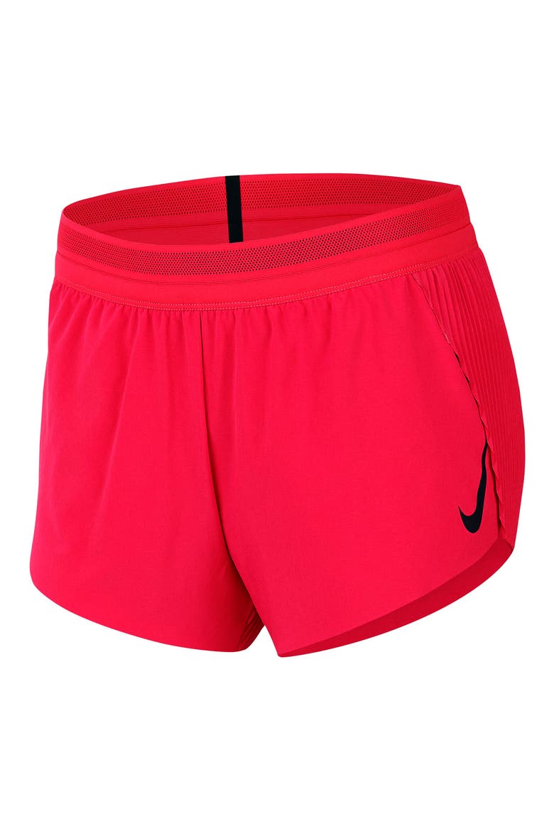 AeroSwift Dri-FIT Running Shorts, Alternate, color, BRIGHT CRIMSON/ BLACK