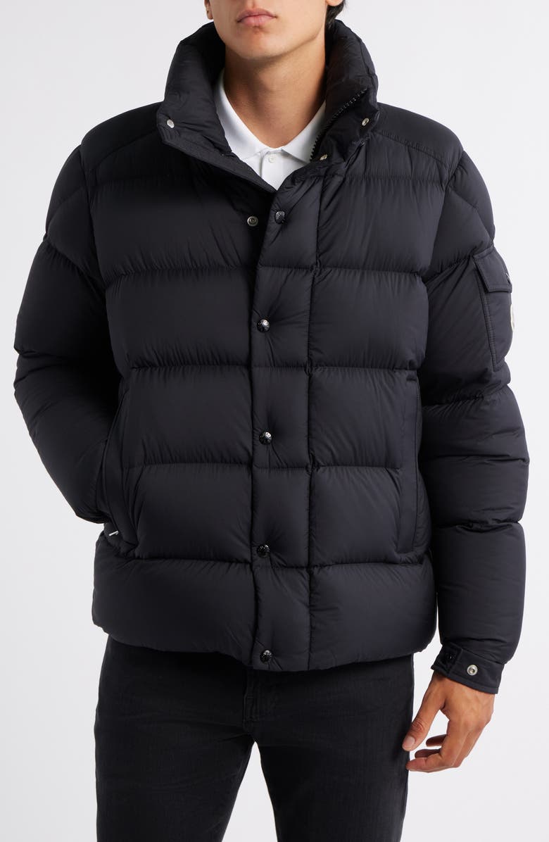 Moncler Maya 70 Hooded Quilted Down Jacket, Alternate, color, Black
