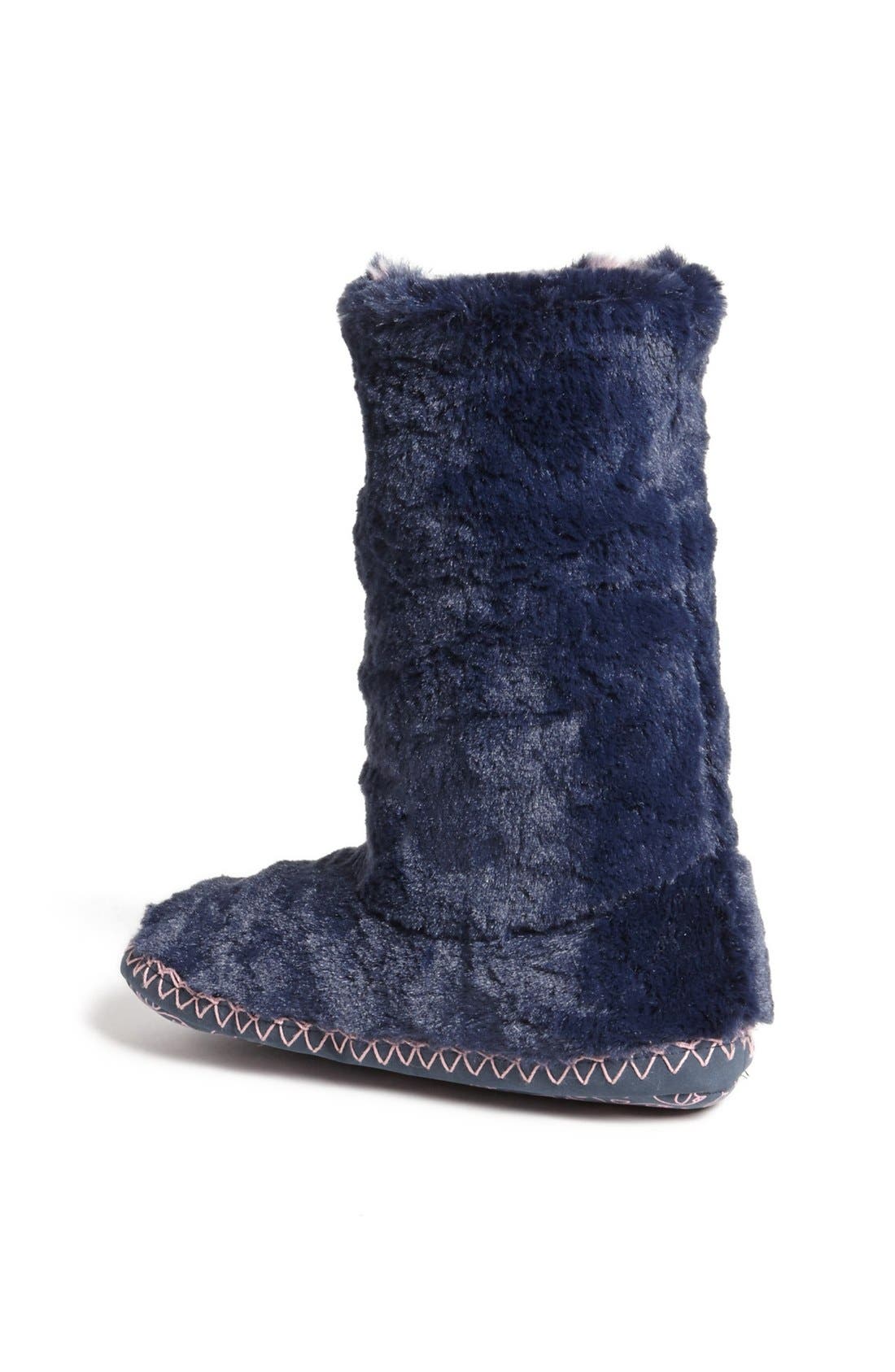 BEDROOM ATHLETICS 'Sophia' Faux Fur Bootie Slipper, Alternate, color, 