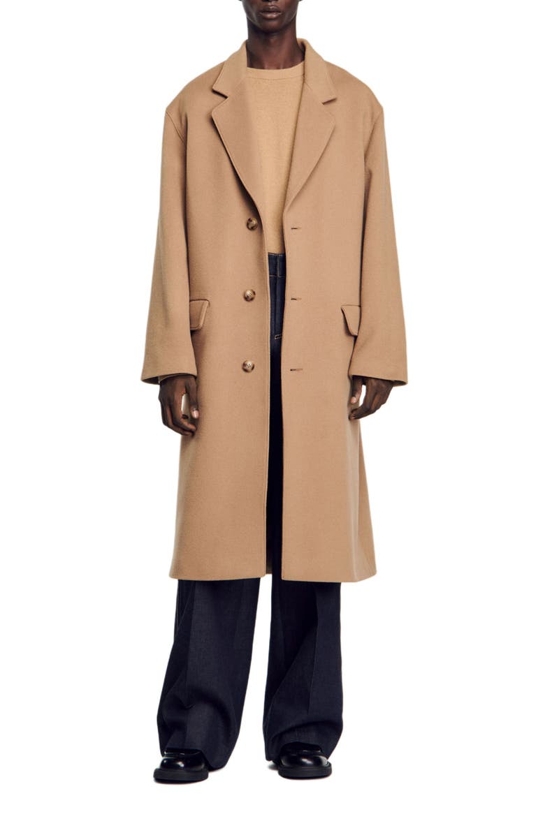 SANDRO Oversized coat, Alternate, color, 