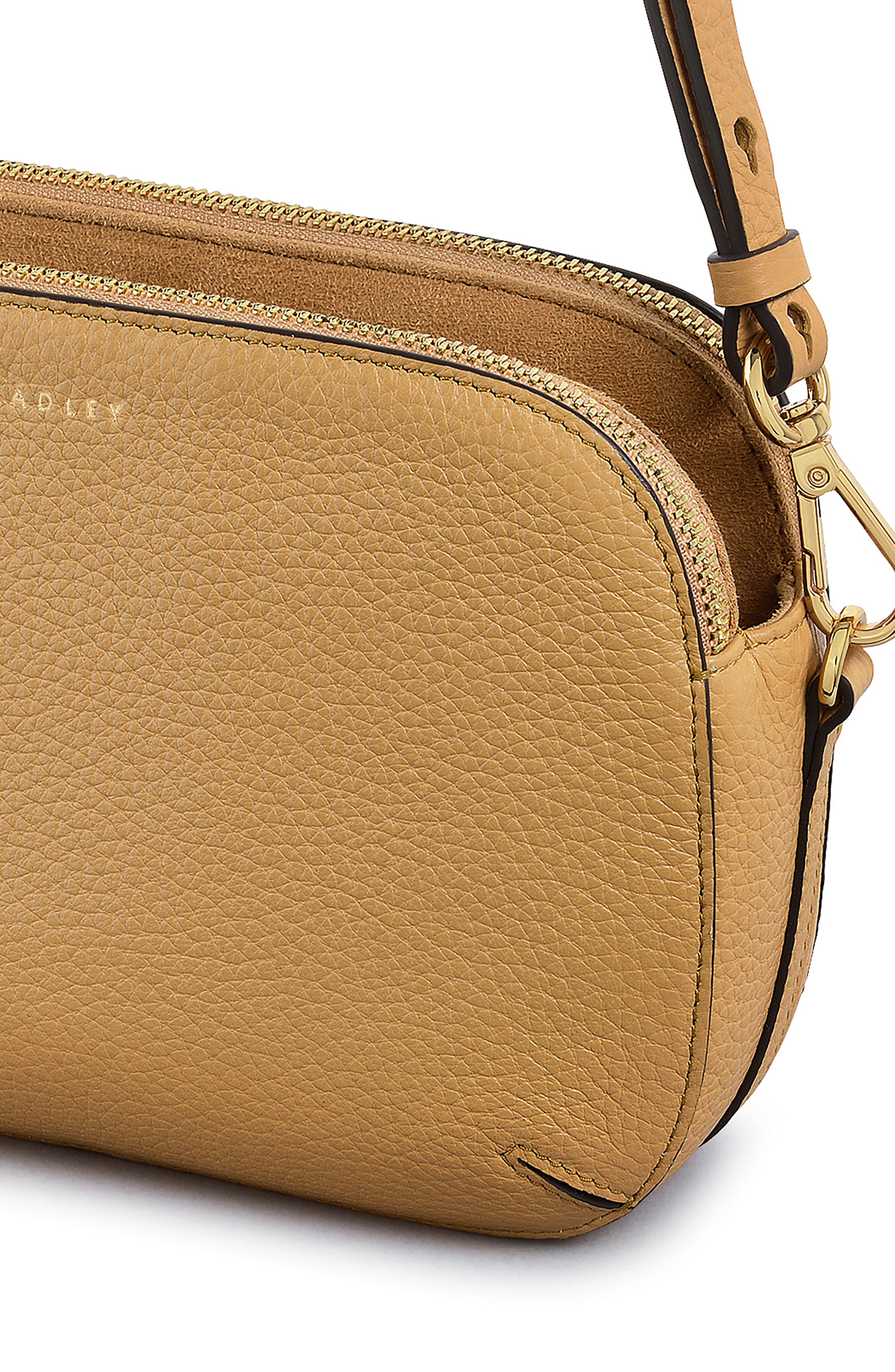 Radley Dukes Place Medium Ziptop Crossbody Bag, Alternate, color, Pecan