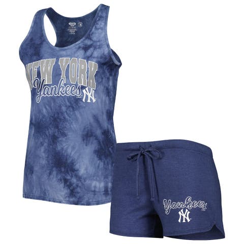 Women's Concepts Sport Navy New York Yankees Billboard Racerback Tank & Shorts Sleep Set