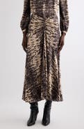 Isabel Marant Laren Silk Midi Skirt