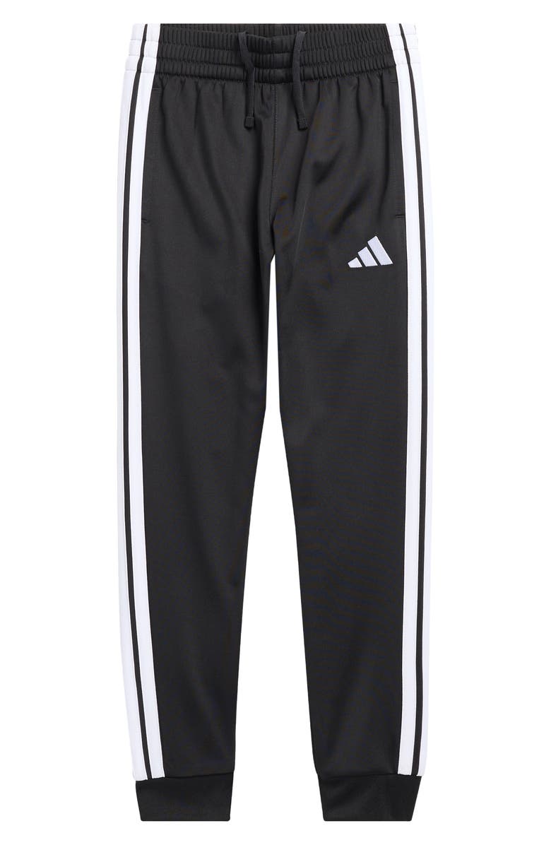 adidas Kids' 3-Stripe Tricot Joggers, Main, color, Black