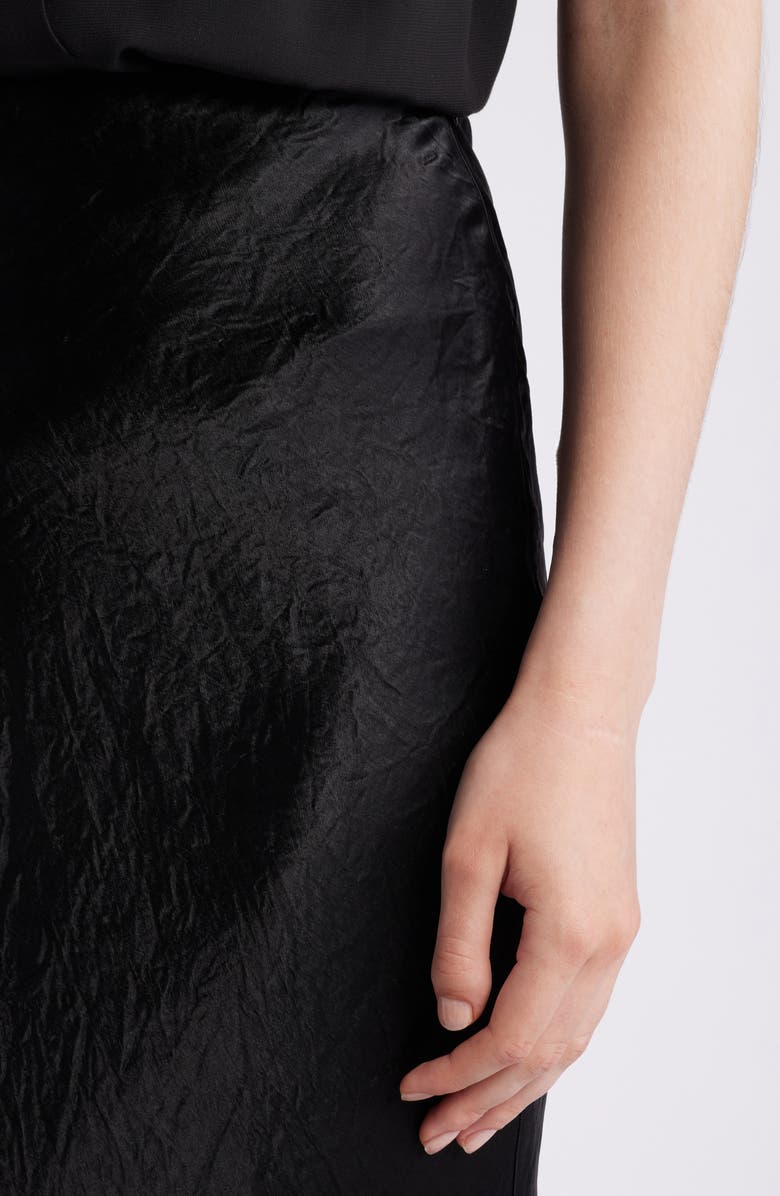 BOSS Vesatie Bias Cut Satin Maxi Skirt, Alternate, color, Blk