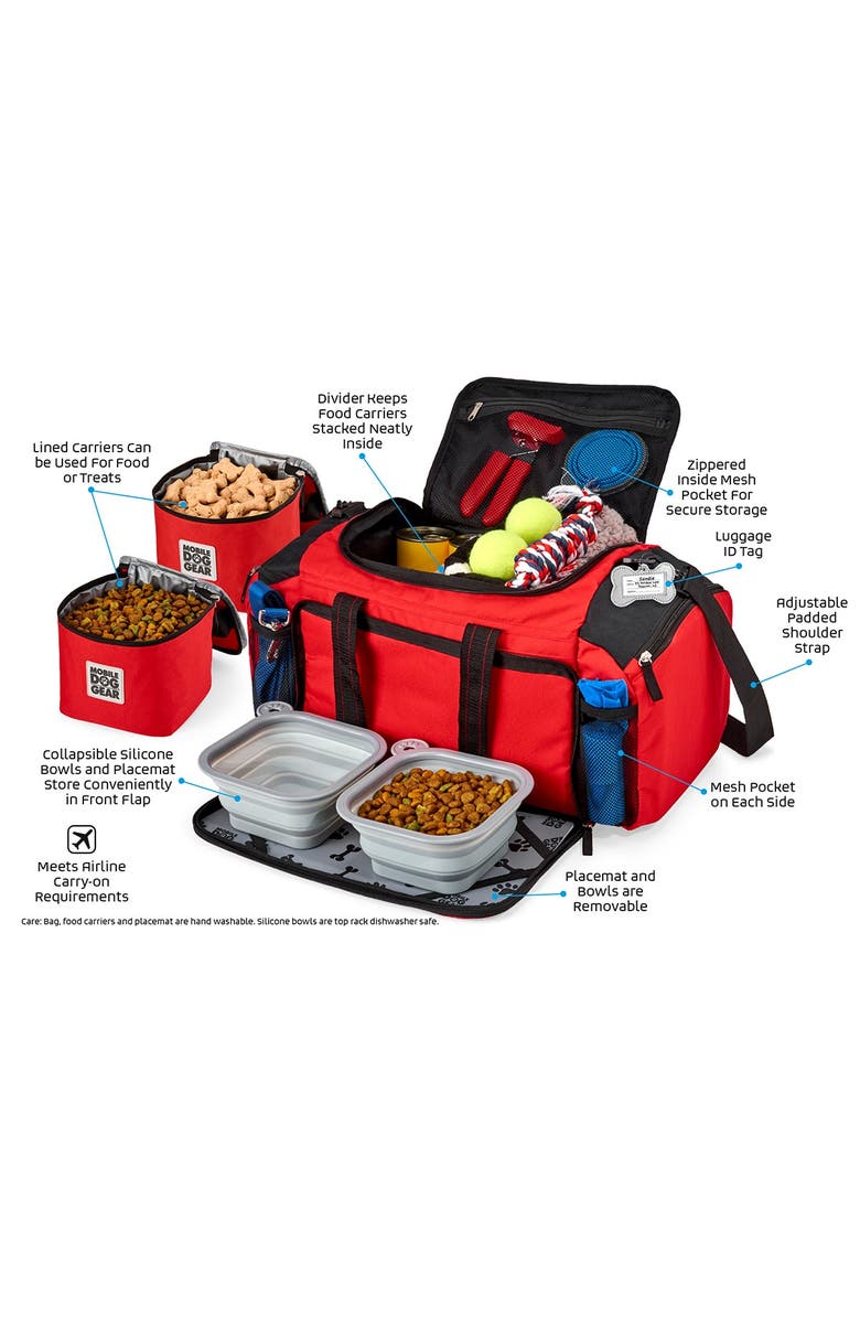 MOBILE DOG GEAR Ultimate Week Away(R) Duffel Bag - Red, Alternate, color, 