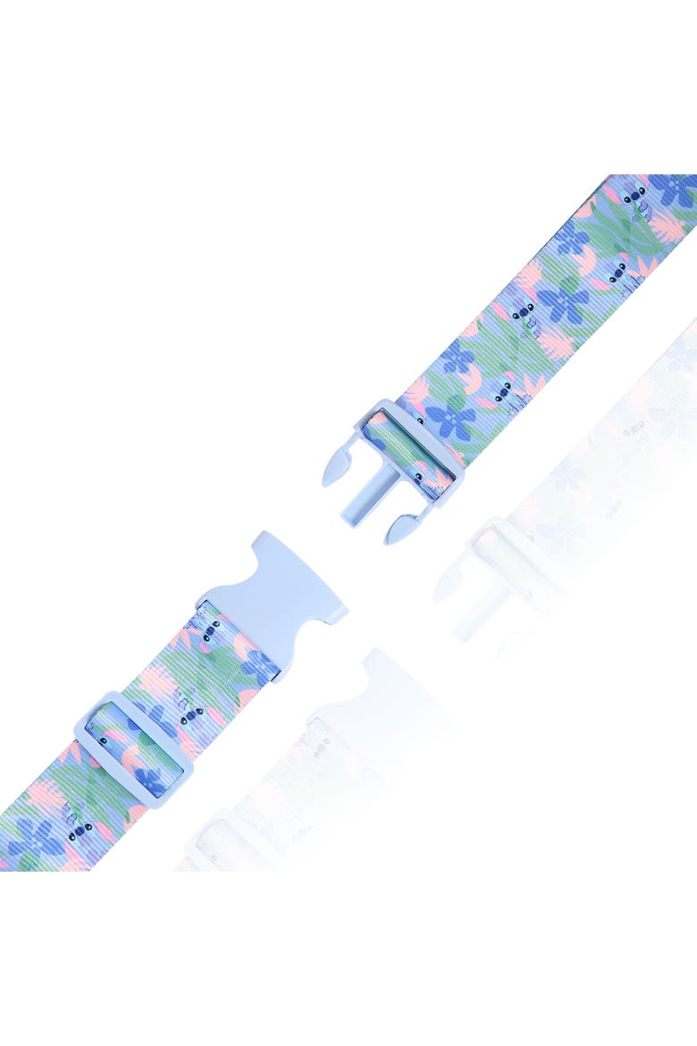Stitch Tropical 2-Piece Luggage Strap Set, Alternate, color, Blue