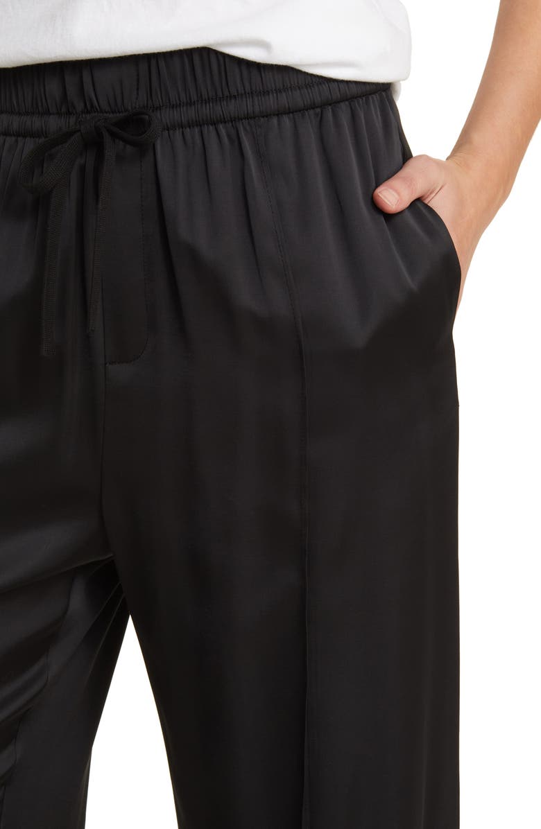 Treasure & Bond Wide Leg Satin Pants, Alternate, color,