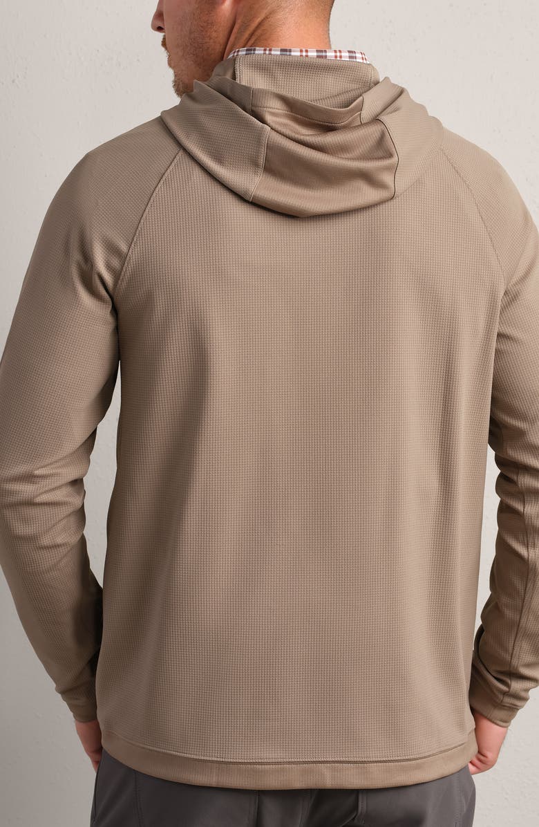 Rhone Waffle Tech Hoodie, Alternate, color, Foggy Taupe
