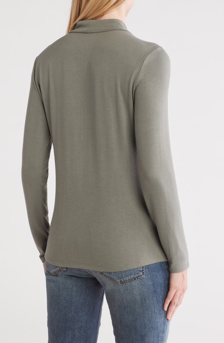 T Tahari Turtleneck Jersey Top, Alternate, color,