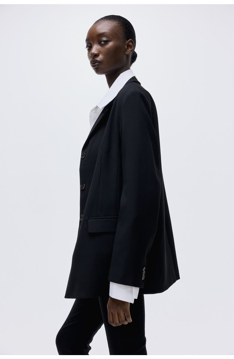 H&M Single-breasted Blazer, Alternate, color, Black