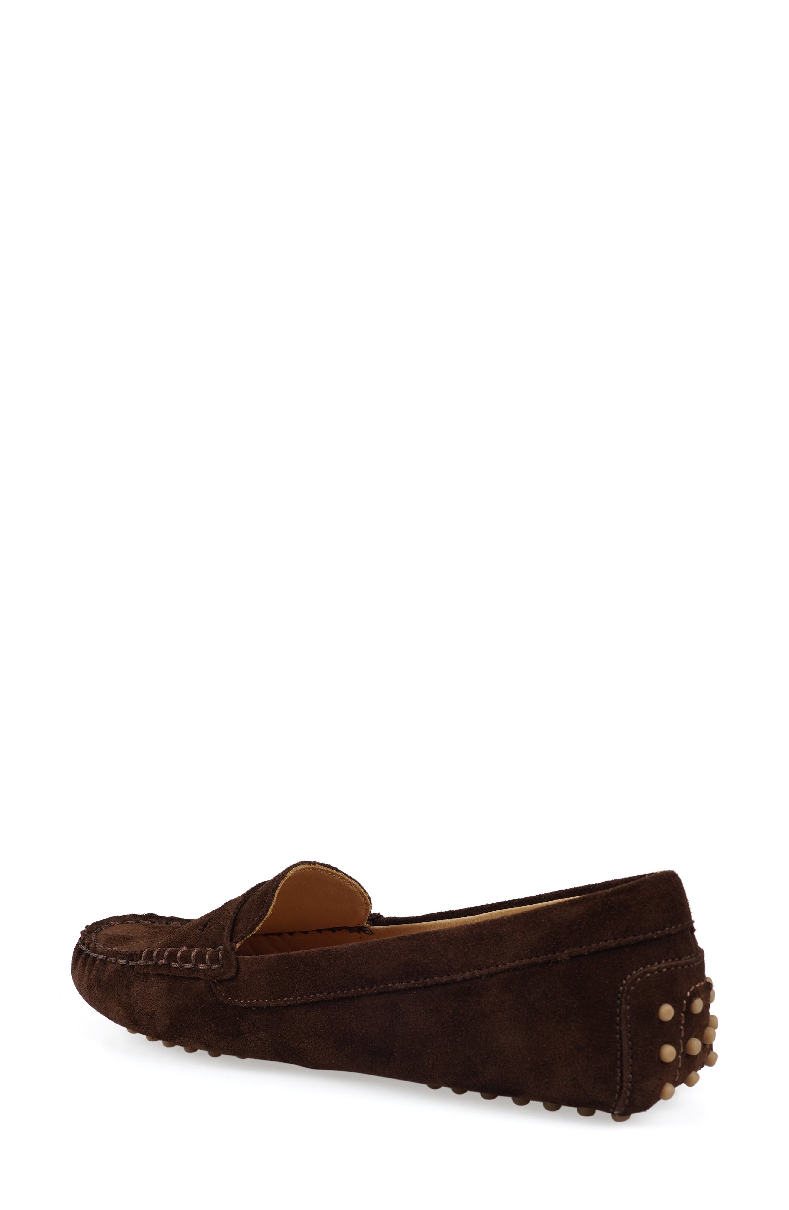 Talulah Penny Loafer, Alternate, color, BROWN SUEDE