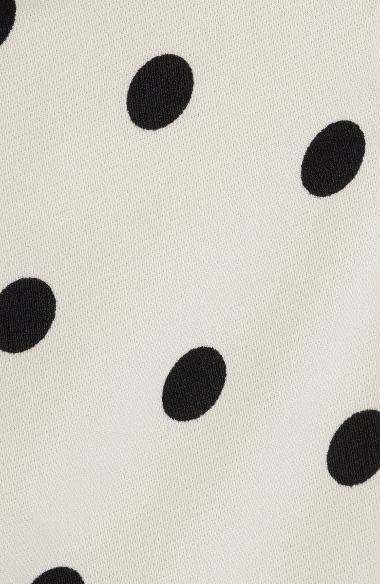 Princess Polly Cottesloe Polka Dot Crop Top, Alternate, color, Cream Polka