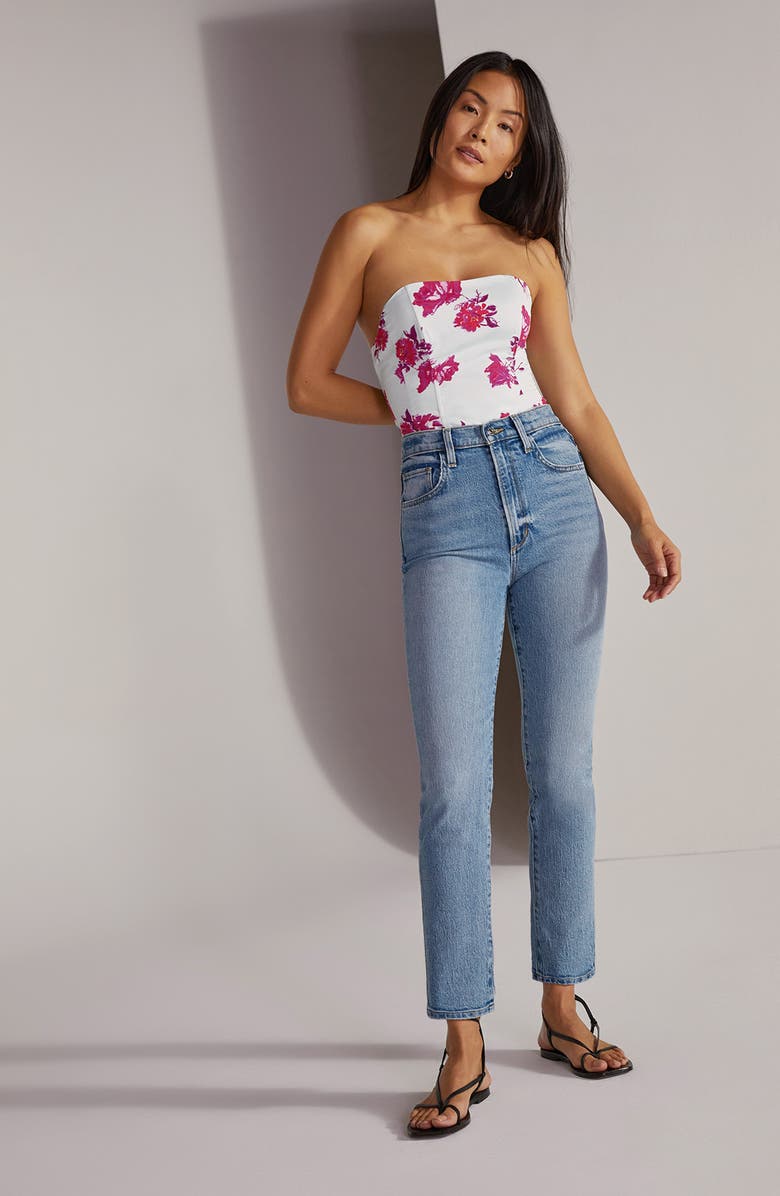 Favorite Daughter The Valentina High Waist Crop Cigarette Jeans, Alternate, color, 
