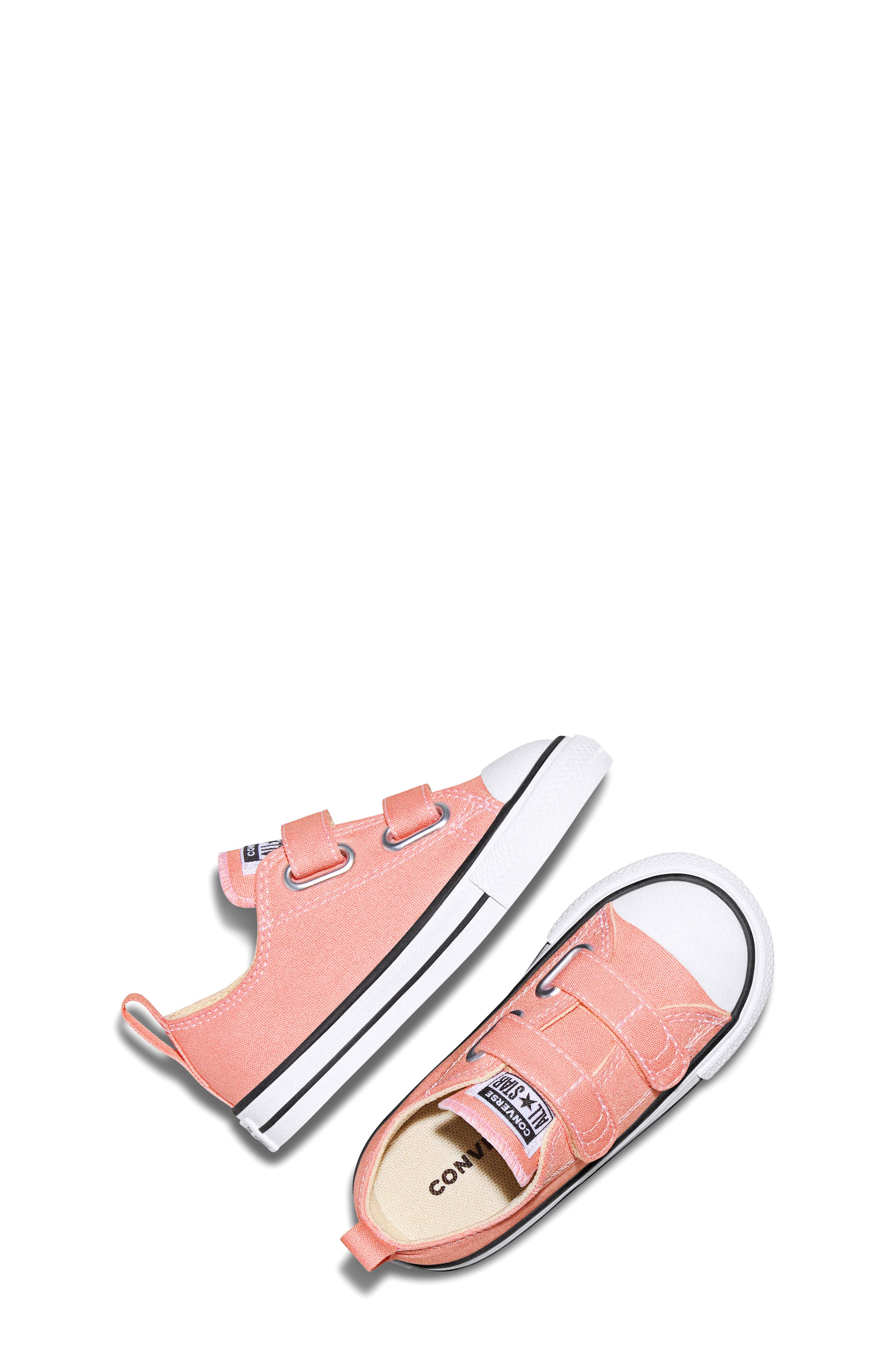Kids' Chuck Taylor All Star Easy On Canvas Low Top Sneaker, Alternate, color, ALL HEAT/WHITE/