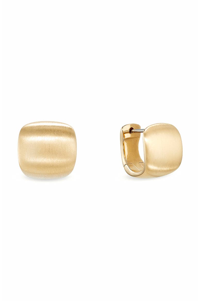 Montecito Huggie Hoop Earrings, Main, color, GOLD
