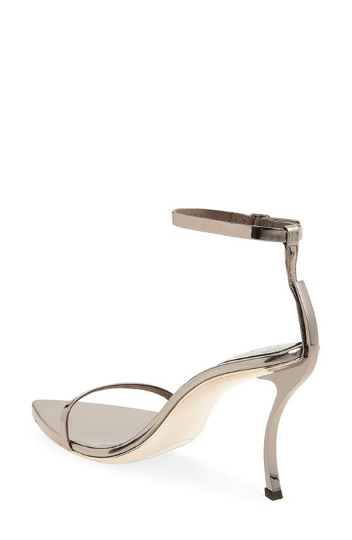 Jeffrey Campbell Obsession Ankle Strap Sandal In Silver